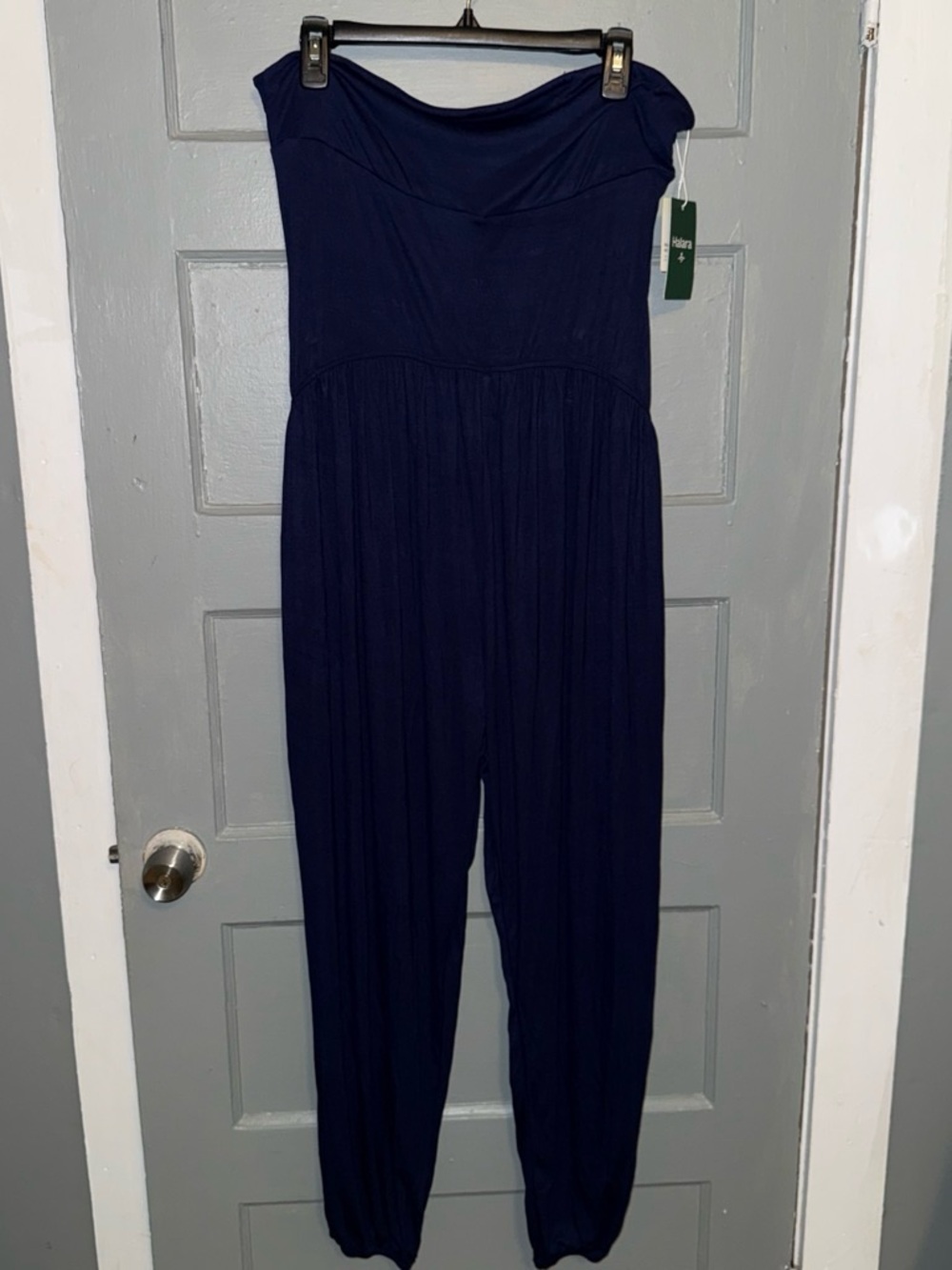 HALARA Strapless Navy Jumpsuit
